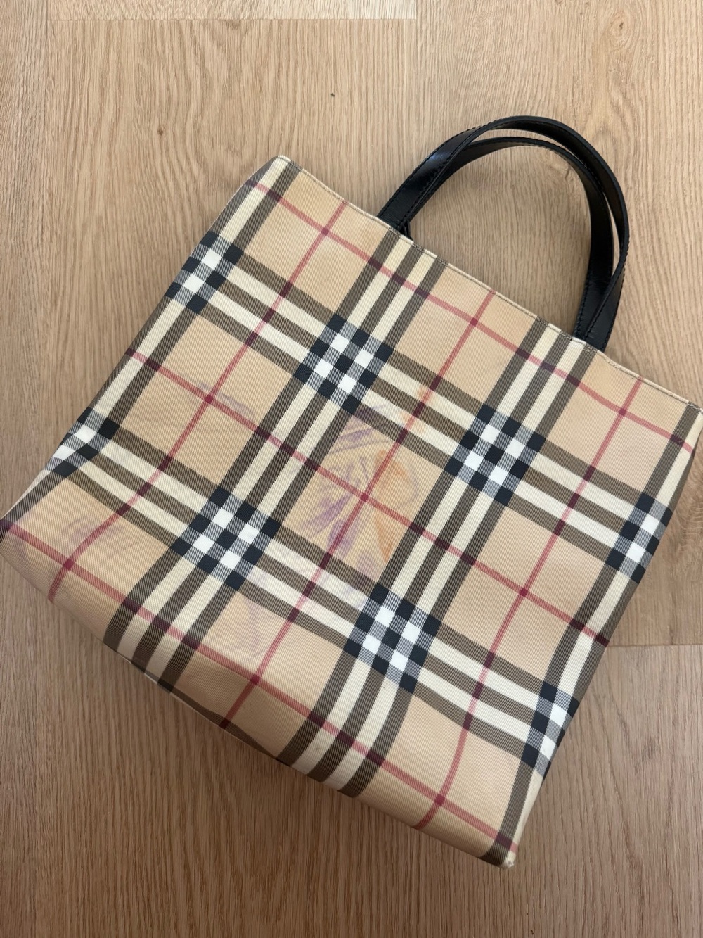 Burberry Nova Check Top Handle Bag - Picture 5 of 9